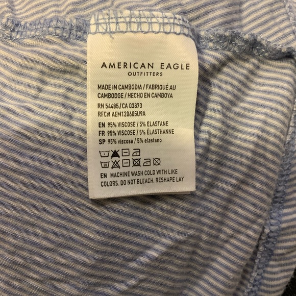 Striped button down off the shoulder + tank - Picture 4 of 4